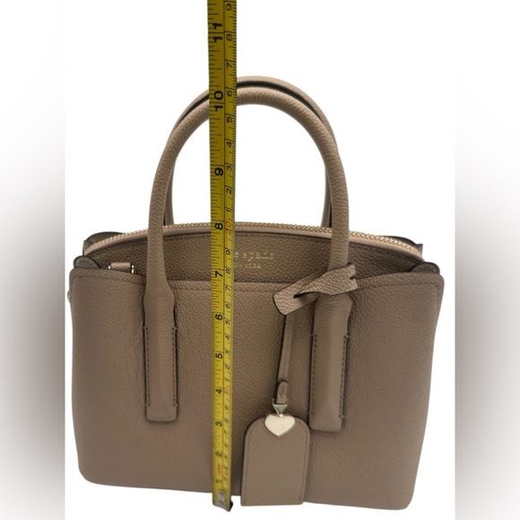 Kate Spade, NWOT, Taupe Margaux Mini Satchel with Shoulder Strap and Dust Bag. - Picture 8 of 10